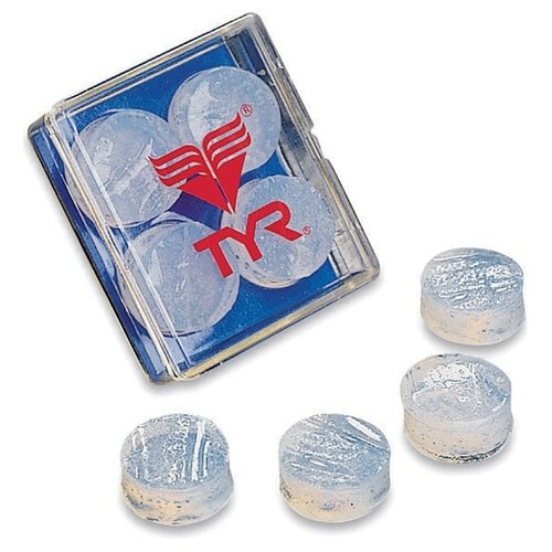 tyr беруши soft silicone ear plugs белый one size Беруши для плавания Tyr Soft Silicone Ear Plugs, бесцветный
