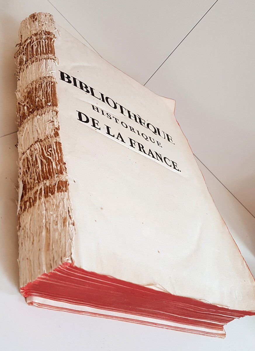 "Bibliothеque historique de la France." Jacques le Long. Tome 1, 3, 5. 1768 - 1778 г. г.