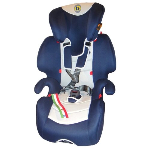 Детское автокресло bellelli giotto. возрастная группа: 1/2/3. вес: от 9 кг до 36 кг. цвет: голубой с серым.