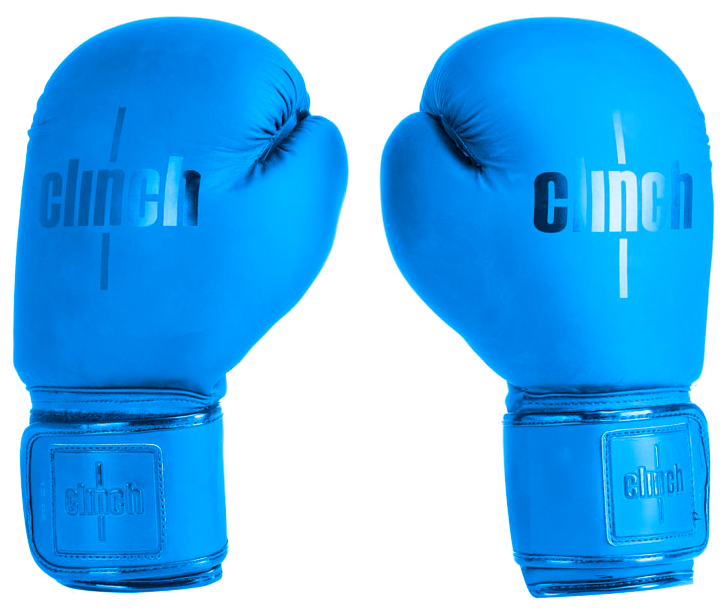 Перчатки боксерские Clinch Mist синие (вес 10 унций)