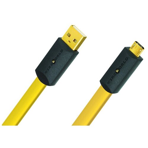 Wireworld Chroma 8 USB 2.0 A-Micro B Flat Cable 1.0m (C2AM1.0M-8) кабель usb 2 0 тип a b micro wireworld chroma 8 usb 2 0 a to micro 1 0m