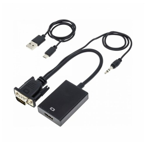 Переходник (адаптер) VGA-HDMI адаптер переходник hdmi vga со звуком 3 5 мм