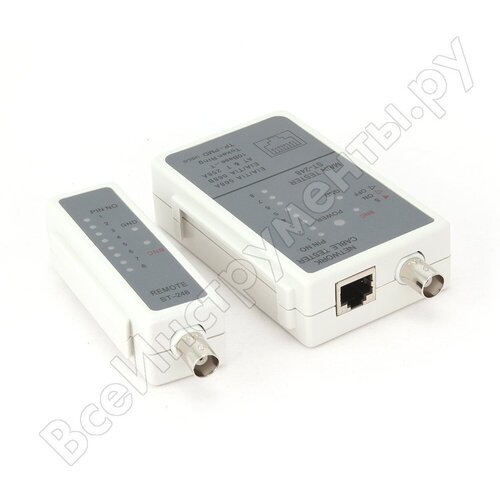 Тестер LAN для RJ-45, RG-58 Cablexpert NCT-1 портативный тестер для проверки ламп c2r csx01 1 шт