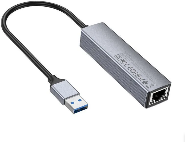 Хаб Гигабитный HOCO HB34 USB-A to USB 30 - 3  + RJ45