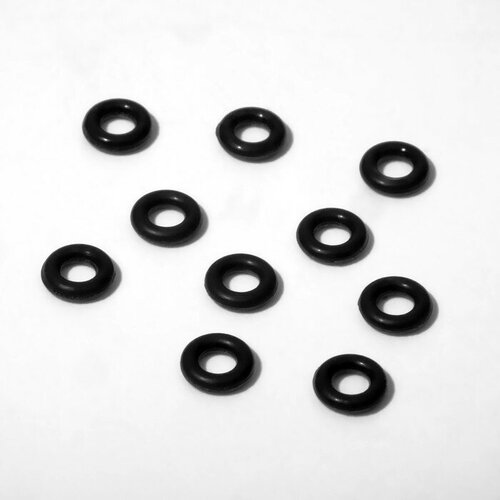 Кольцо силиконовое (разделитель), d= 4 мм (набор 10 шт.), цвет чёрный кольцо соединительное силиконовое d 4мм набор 10шт цвет чёрный