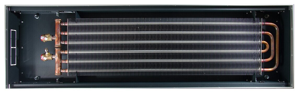 Водяной конвектор с решеткой Techno Power KVZ 150 - 105 - 3500 мм ( встраиваемый / внутрипольный )