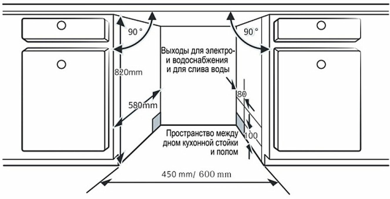 Встраиваемая посудомоечная машина Evelux BD 4500