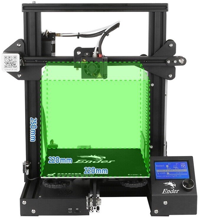 3D-принтер Creality Ender 3 черный