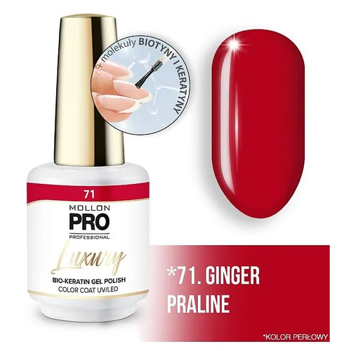 Mollon Pro/ Гель-лак LUXURY COLOR COAT №071 GINGER PRALINE (8 ml)