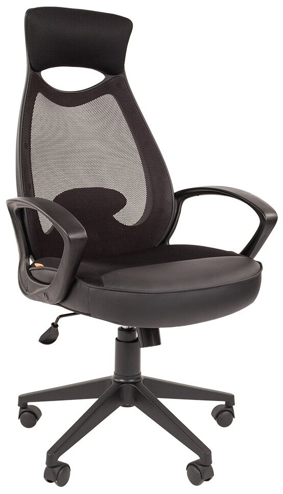 Офисное кресло, кресло руководителя CHAIRMAN 840, ткань/сетка, черный