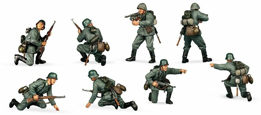 Сборная модель ZVEZDA Набор солдатиков. Немецкие панцергренадёры (3582) - фотография № 3