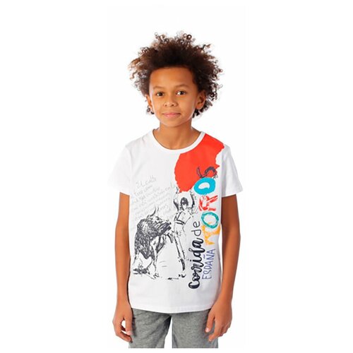 фото Футболка v-baby, размер 110, белый