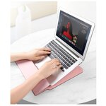 Сумка для ноутбука 3в1 на 15 дюймов, розовая - изображение