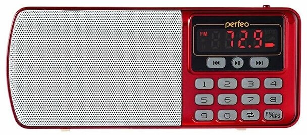 Радиоприемник Perfeo Егерь FM+ i120 Red