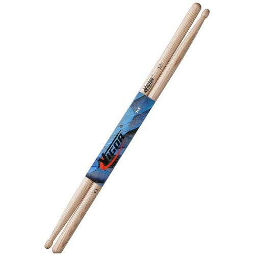 Палочки для барабана VIGOR 5A дуб барабанные палочки цветные vigor vg cs4 клён диаметр 14 мм длина 406 мм цвет комбинированный натуральный красный чёрный