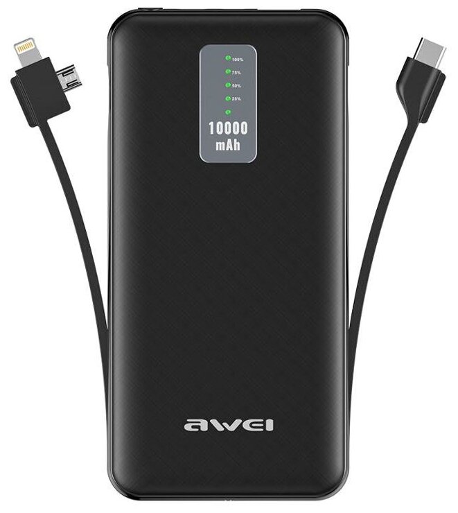 Аккумулятор AWEI P11K 10000 mAh Black