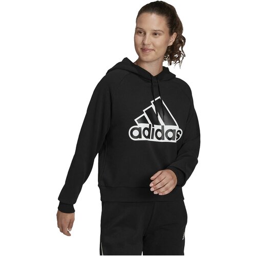 Толстовка adidas, размер 2XS, черный худи adidas essentials outlined logo размер m int розовый