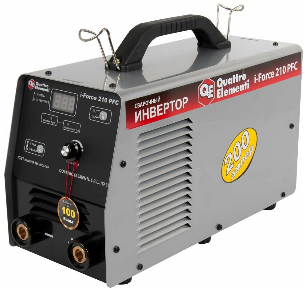 Сварочный аппарат инверторного типа Quattro Elementi i-Force 210 PFC, TIG, MMA