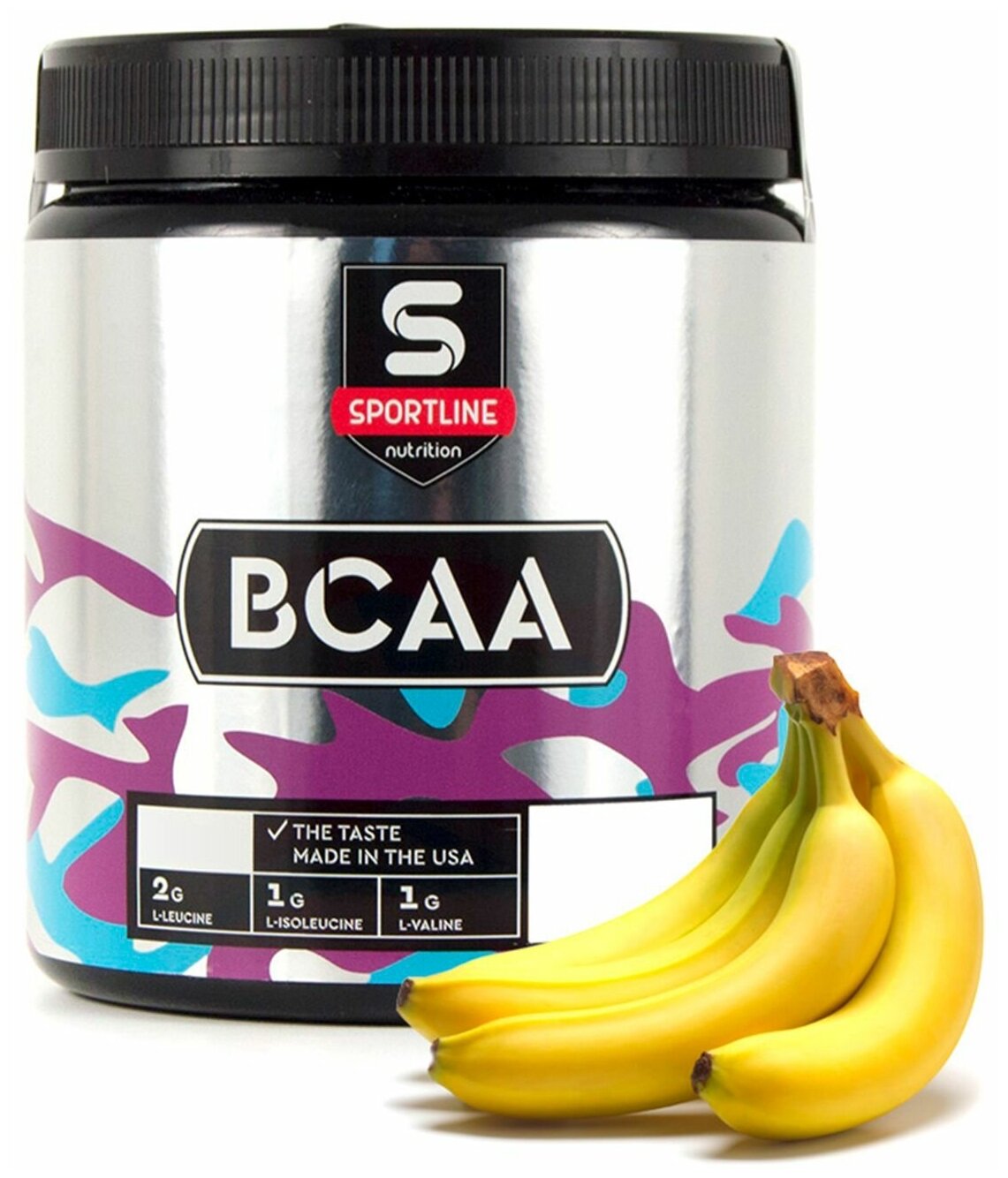 BCAA 2:1:1 Аминокислоты SportLine Nutrition 450g (Банан)