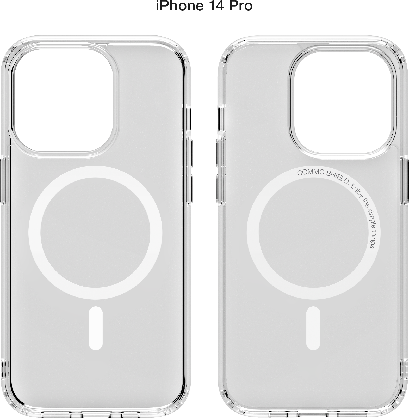 Чехол Commo Shield для iPhone 14 Pro с Magsafe, прозрачный
