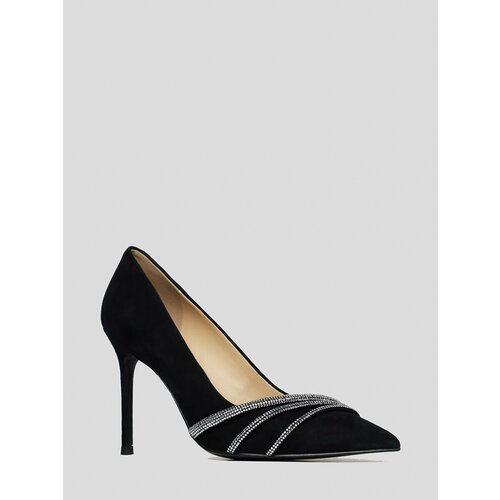 Туфли VITACCI, размер 35, черный туфли стразы блестящие женские пикантные туфли лодочки с острым носком на высоком каблуке свадебная обувь модные дизайнерские туфли лод