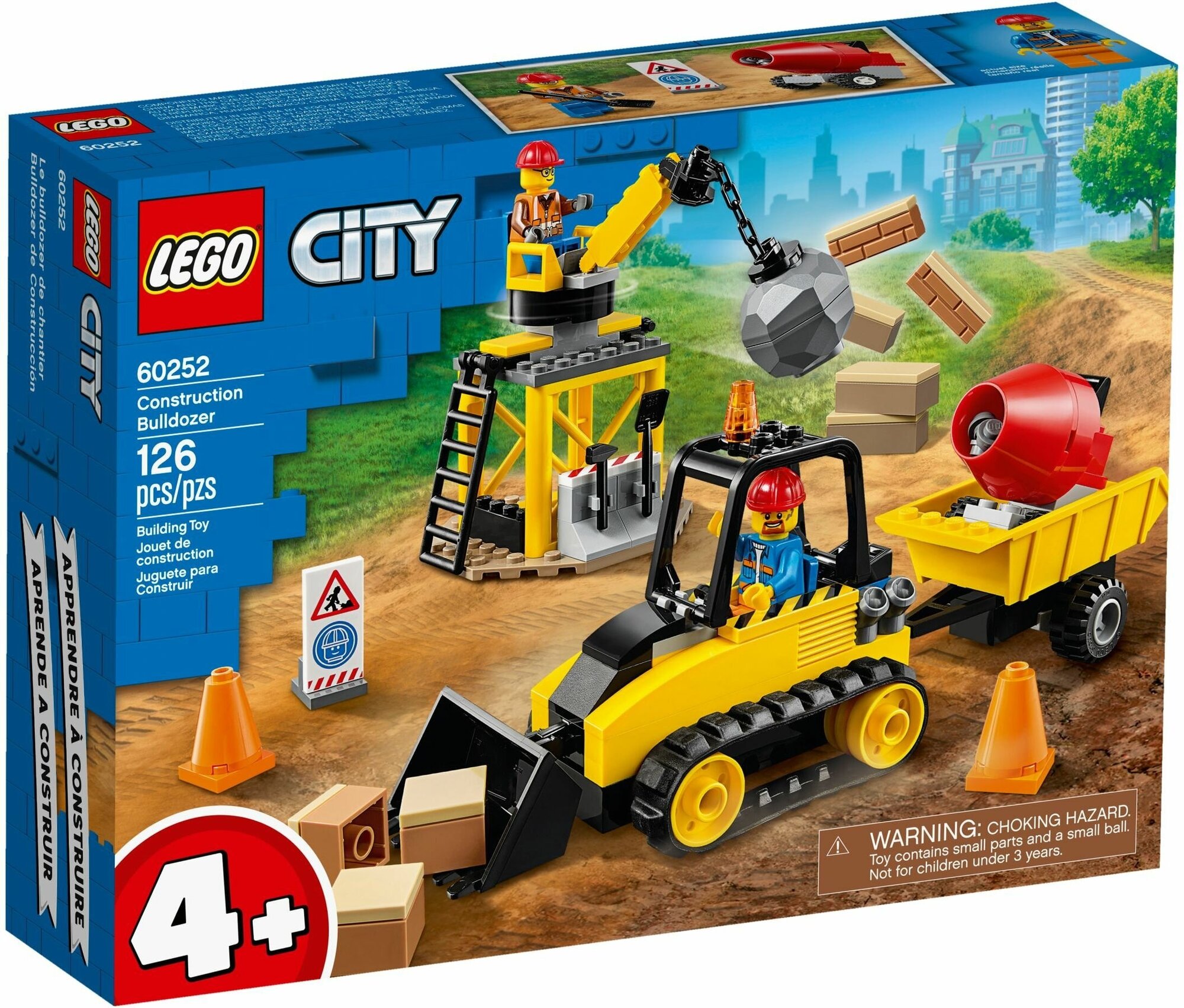 Конструктор LEGO City 60252 Строительный бульдозер