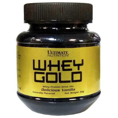 Протеин Ultimate Nutrition Whey Gold, 34 гр., ваниль протеин ultimate nutrition syntho gold 2270 гр восхитительная ваниль