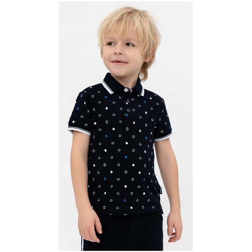 фото Поло gulliver, размер 110, синий