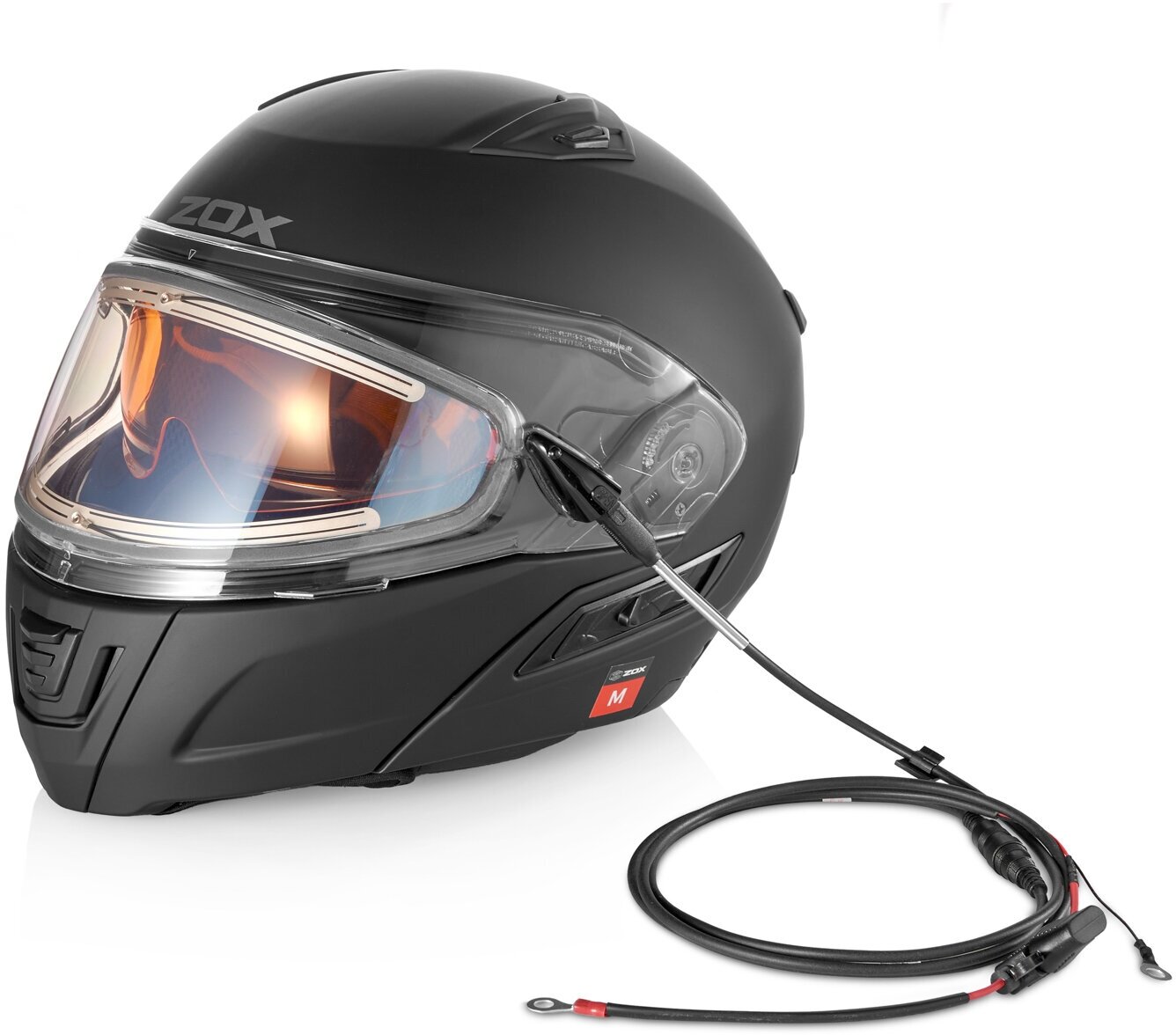Шлем снегоходный ZOX Condor стекло с электроподогревом мат