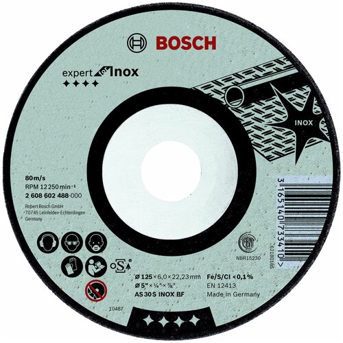 Диск отрезной BOSCH Expert for Inox 2608602488, 125 мм 1 шт.