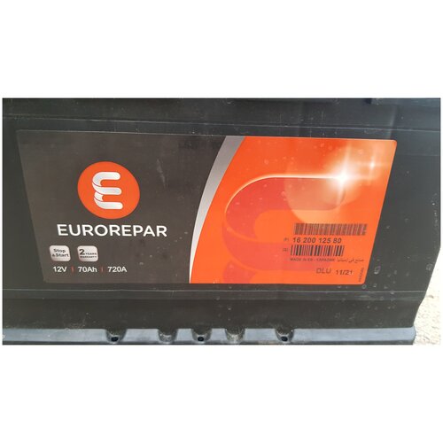 Аккумулятор Eurorepar Start-Stop Efb 70 А/Ч Обратная R+ 278x175x190 En720 А EUROREPAR арт. 1620012580