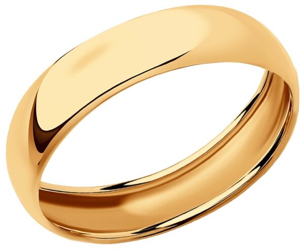 Кольцо обручальное SOKOLOV красное золото, 585 проба