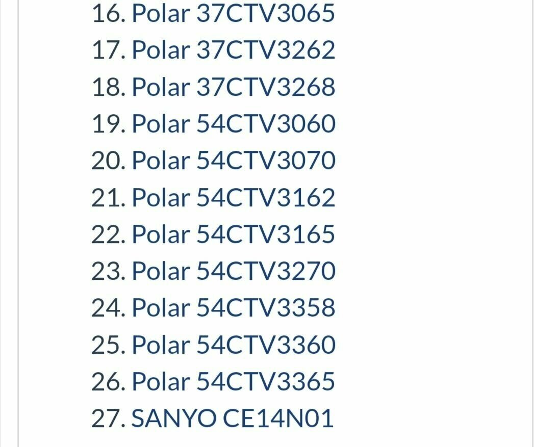 Пульт RC1153038 для POLAR /полар телевизора