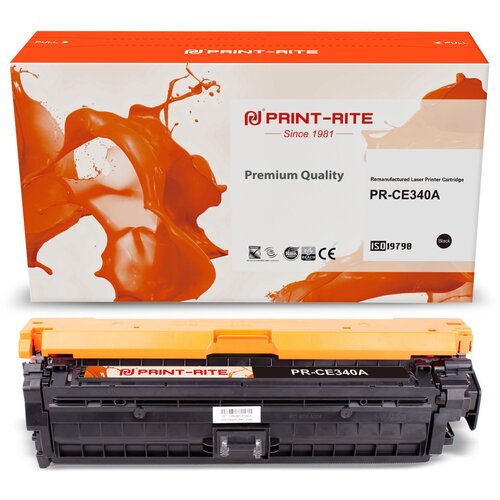 Картридж лазерный Print-Rite TRHE94BPU1J PR-CE340A CE340A черный 13500стр. для HP CLJ M775 картридж лазерный cactus cs ce340a ce340a черный 13500стр для hp clj m775