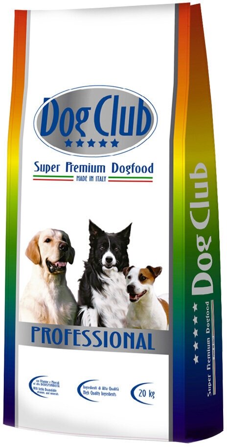 Корм для собак всех пород с высокой активностью Dog Club Professional Activity 20 кг