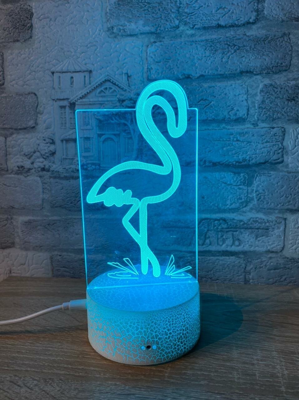 3D Светильник фламинго