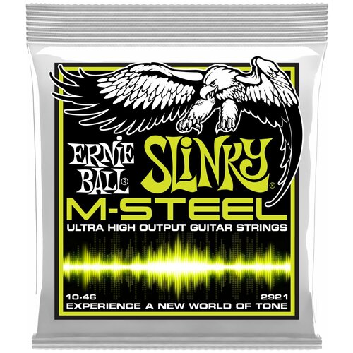 ERNIE BALL 2921 - струны для эл.гитары M-STEEL Regular Slinky (10-13-17-26-36-46)