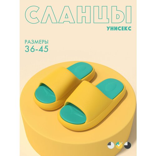 Шлепанцы , размер 39/40, желтый