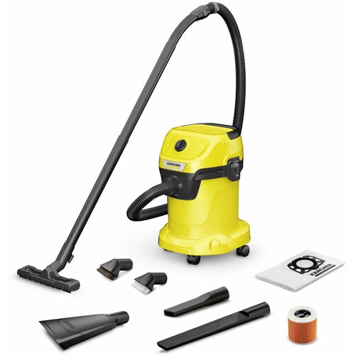 Karcher WD 3 V-17/6/20 Car Хозяйственный пылесос с насадками для автомобиля (Румыния)