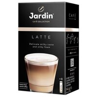 Растворимый кофе Jardin Latte, в пакетиках, 8 уп., 144 г