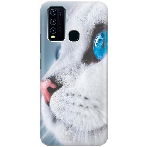 фото Силиконовый чехол на vivo y30 / виво у30 с принтом "кошачий взгляд" gosso