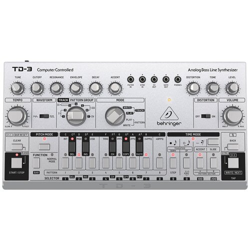 синтезатор behringer td 3 sr silver Синтезатор Behringer TD-3-SR, silver