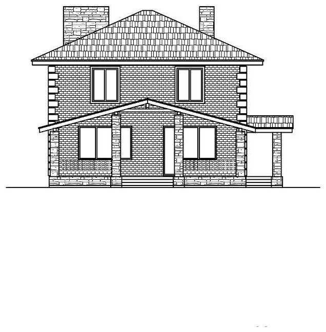 Проект газобетонного дома Catalog-Plans-40-04DF (165,18кв.м, 10,3x9,8м, газобетон 400) - фотография № 5