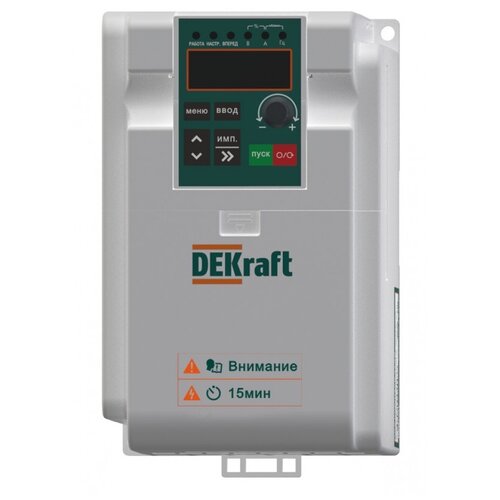 Преобразователь частоты DEKraft с тормозным модулем DEKV060G0R4S2B