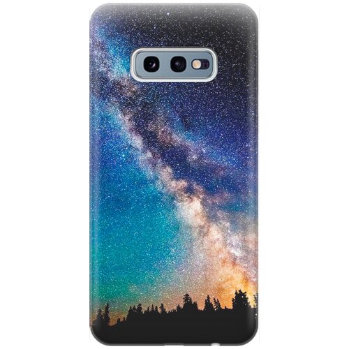 фото Силиконовый чехол на samsung galaxy s10e / самсунг с10е с принтом "лес и звезды" re:pa