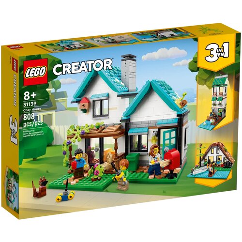 конструктор lego creator 40337 mini gingerbread house 499 дет Конструктор LEGO Creator 31139 Cozy House, 808 дет.