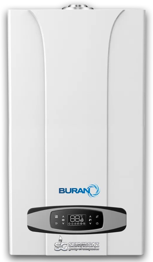 Конвекционный газовый котел BURAN-10 F, 10 кВт, двухконтурный - фотография № 2