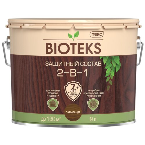 ТЕКС BIOTEKS 2-в-1, 2.7 л, темный орех