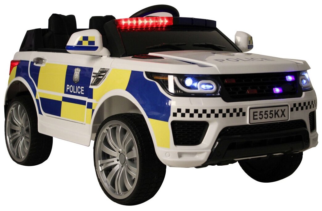 Электромобиль RiverToys Police E555KX (Белый)