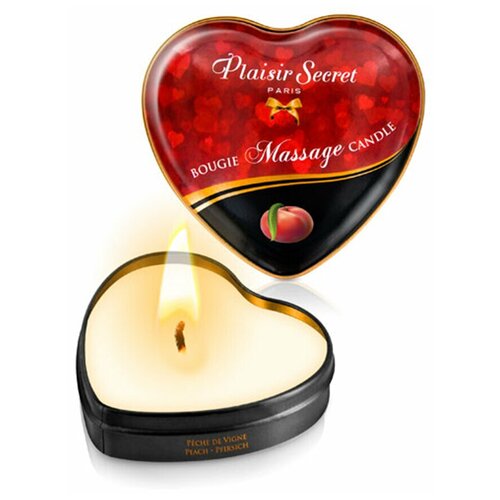Массажная свеча, Plaisir Secret, Concorde интимное арома масло в виде свечи, персик, 35 мл